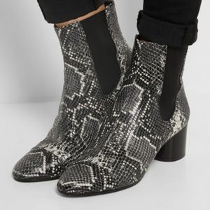 Isabel Marant Danae snake ankle boots sz 40